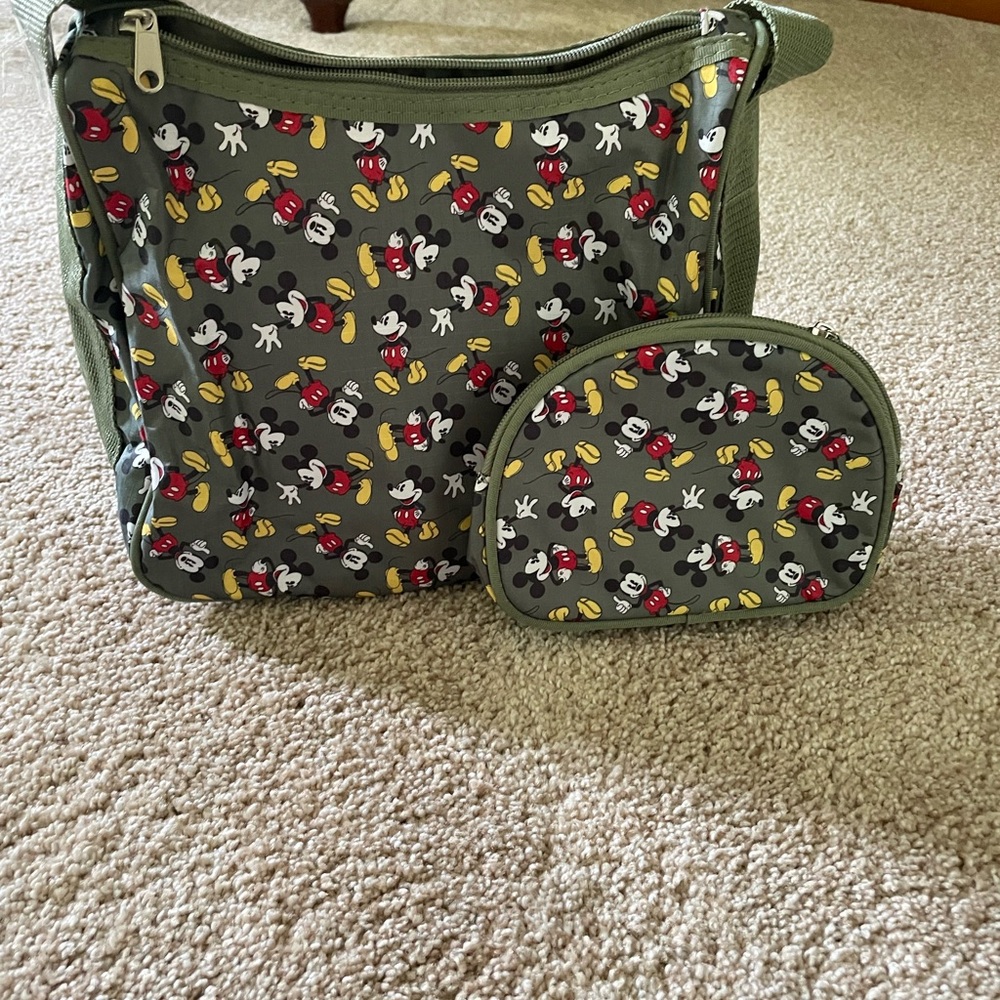 Disney Green Bag Set with Playful Print